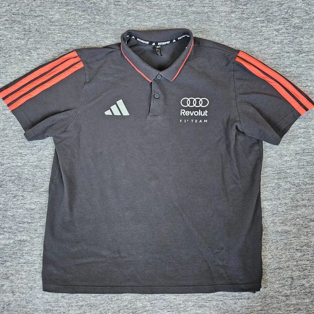 Adidas Audi Revolut F1 Formula One Team Men's XL Polo Shirt Racing Motorsport